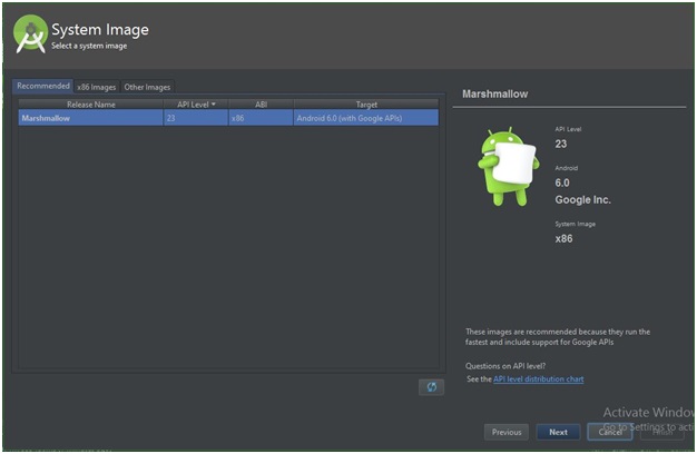 create an emulator in Android 4
