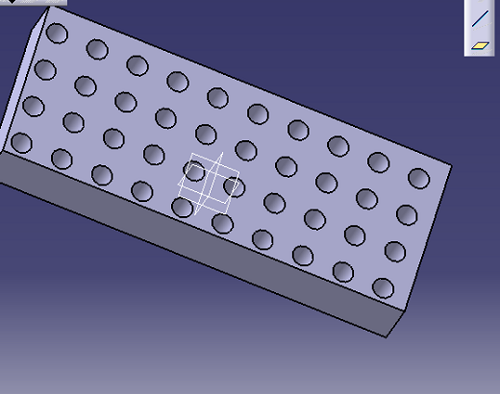 multiple holes on rectangular prism (step 16)