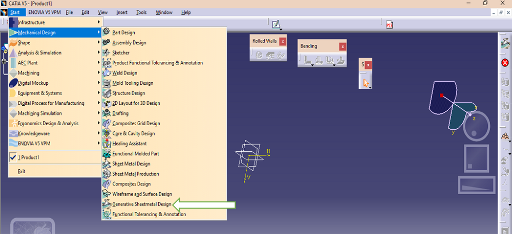 CATIA | Wall Definition Feature (Step 1)