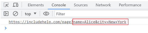 Example | add or update a query string parameter