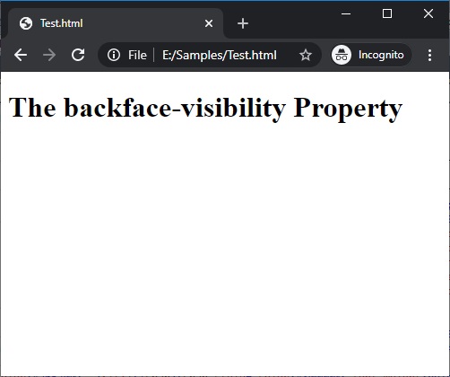 CSS | backface-visibility property | example 2
