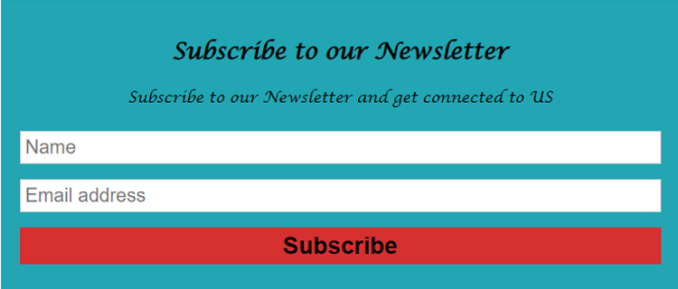 Example: Email Newsletter with CSS