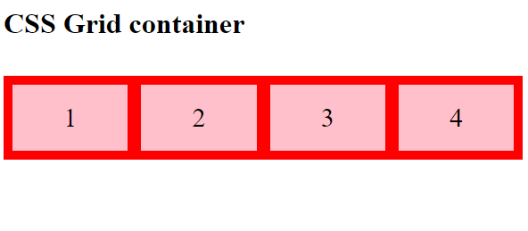 CSS | Grid Container | Example 1