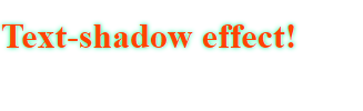 CSS | Text Shadow Property | Example 2