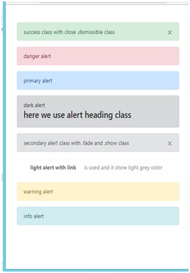 Bootstrap4 well and alert classes Mobile view