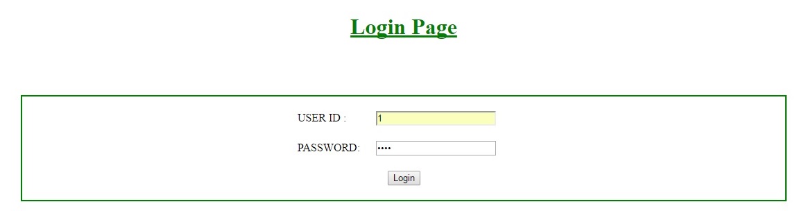 User Login System in Servlet and JSP