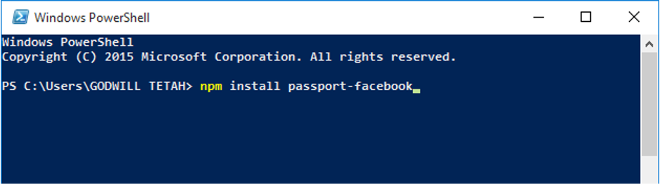 passport OAuth Facebook Authentication