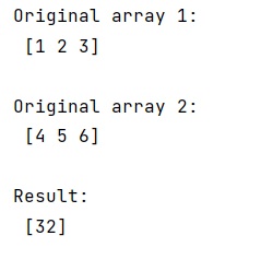 Example: Compute cross-correlation of two given NumPy arrays