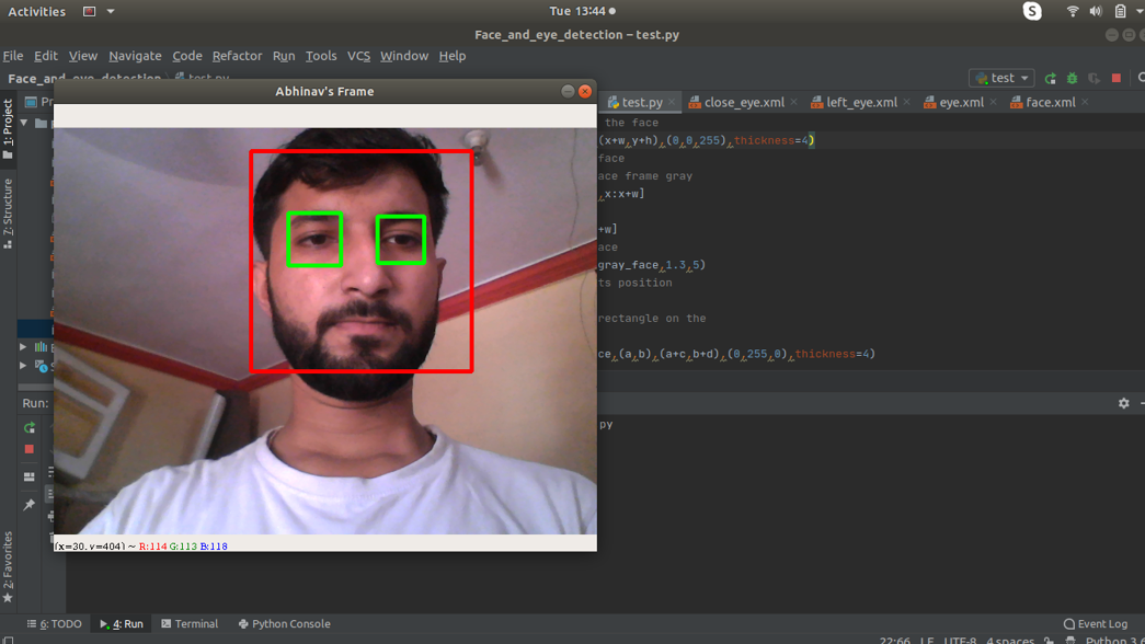 Face and Eye Detection in Python using OpenCV - output