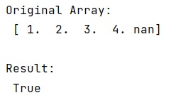Example: Fast check for NaN in NumPy