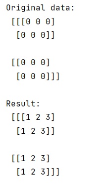 Example: numpy.full_like() Method