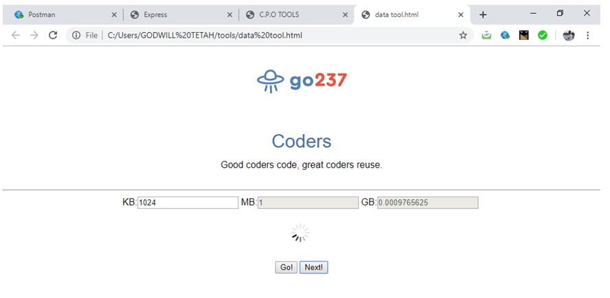 data unit conversion tool