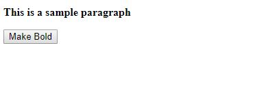 how to make text bold using JS?
