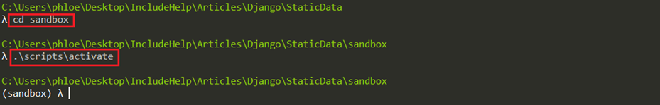 Use static data in django 2