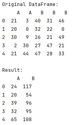 Example: Combine duplicated columns within a DataFrame