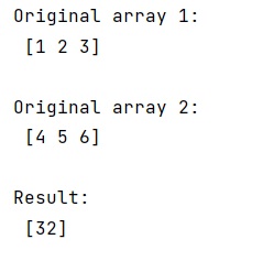 Example: Compute cross-correlation of two given NumPy arrays