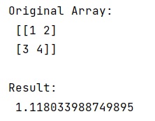 Example: How does numpy.std() method work?