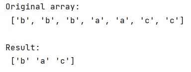 Example: numpy.unique() method with order preserved