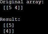 Example: How does NumPy's transpose() method permute the axes of an array?
