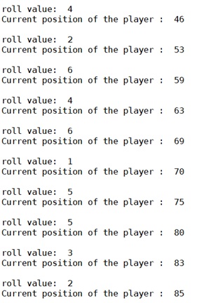 snakes and ladder single player in Python