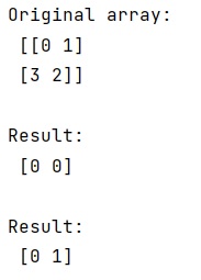 Example: Python - How to return all the minimum indices in NumPy?