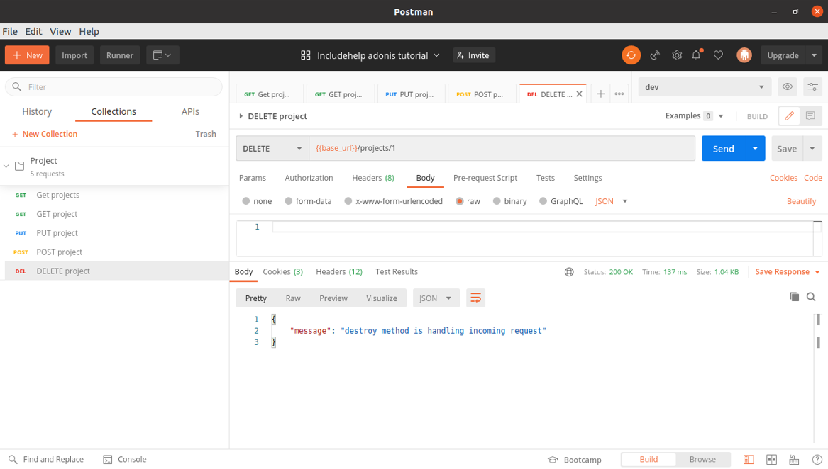 Controller to handle CRUD endpoints in AdonisJs (8)