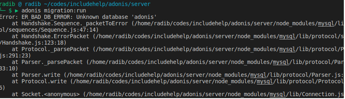 AdonisJs | Database Migrations (8)