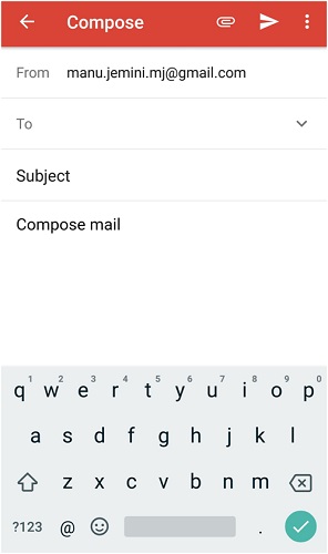Compose mail from your Android Device 2