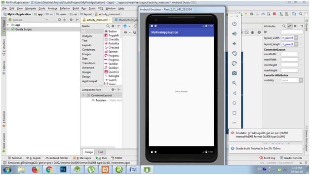 Built first android app project 10
