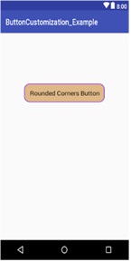 Button with rounded corner: Android Button Customization Example