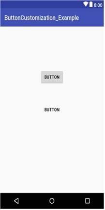 Normal button: Android Button Customization Example