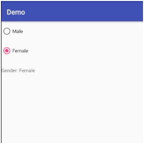 setOnCheckedChangeListener for Radio Buttons