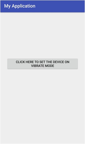 Android - Set device vibrate mode 1