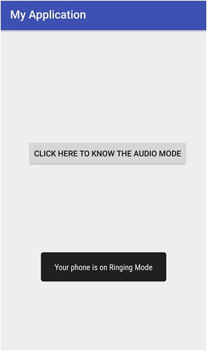 Android - Show Audio Mode 2