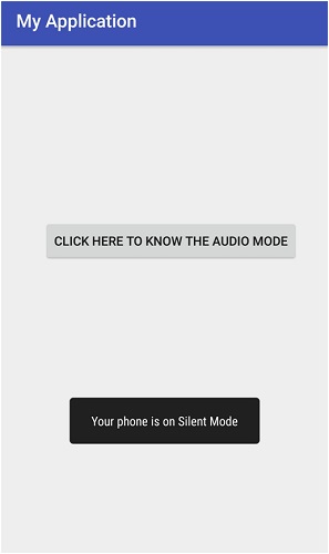 Android - Show Audio Mode 3