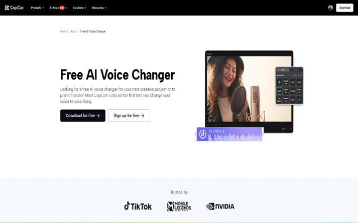 CapCut Voice Changer