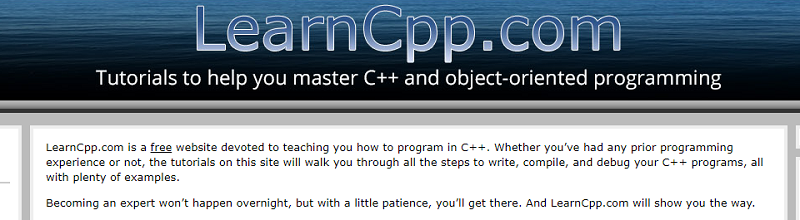 Top websites for learning C++ programming language - learncpp