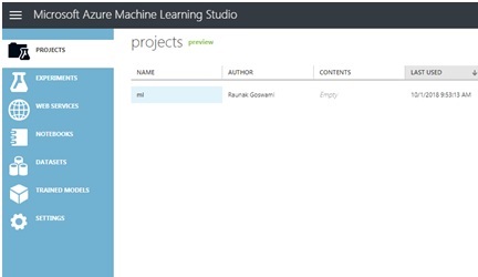 Azure Machine learning