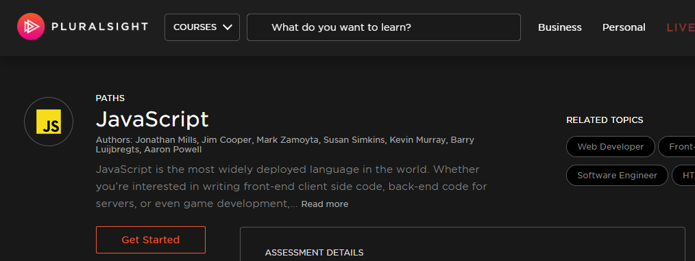 Top 5 websites for learning JavaScript | Pluralsight