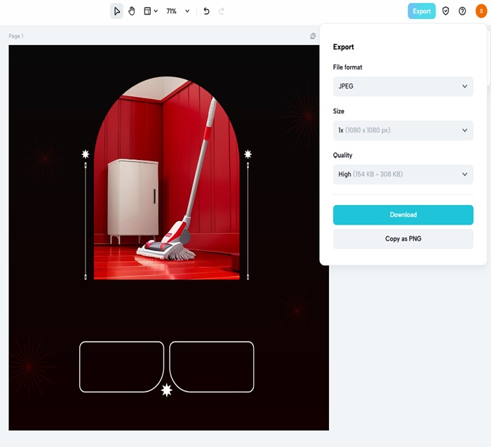 File Resizing with CapCut: step 4