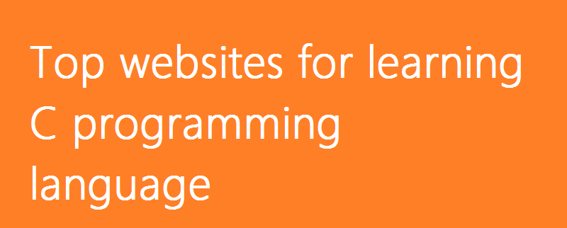 Top websites for learning C programming language