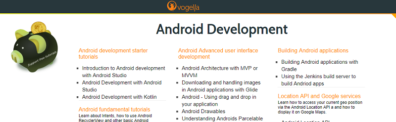 Top websites to learn Android programming- Vogella