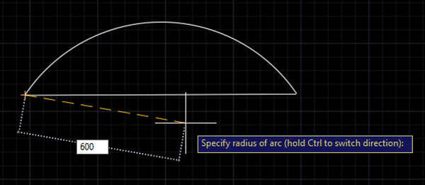 Arc Command (Step 28)