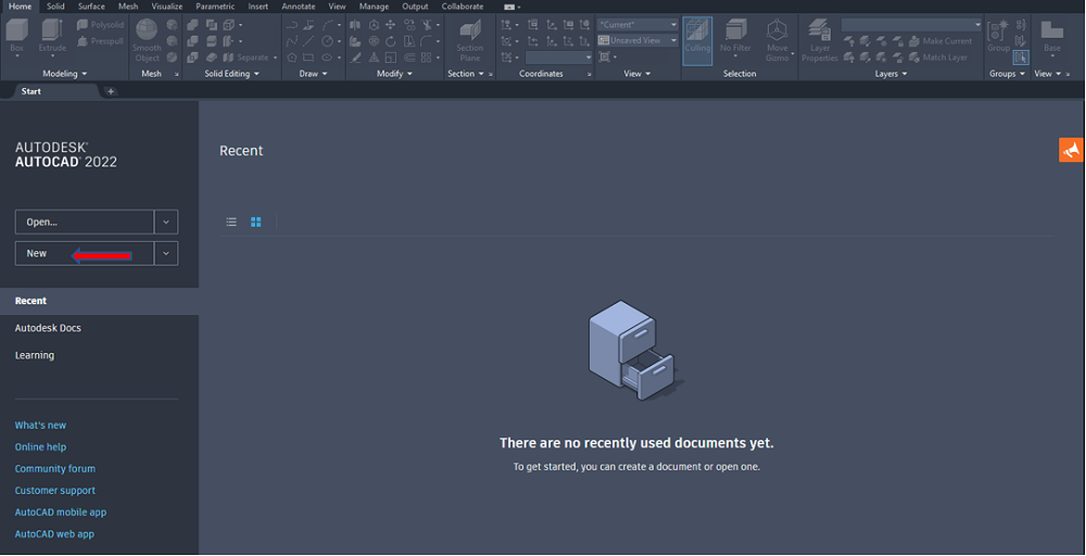 AutoCAD 3d Setup Step 1