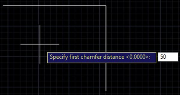 Chamfer Command (step 14)