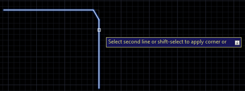 Chamfer Command (step 16)