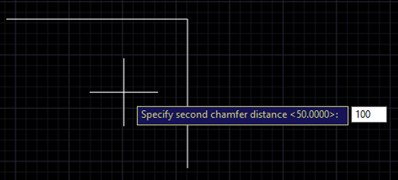 Chamfer Command (step 7)