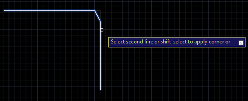 Chamfer Command (step 8)