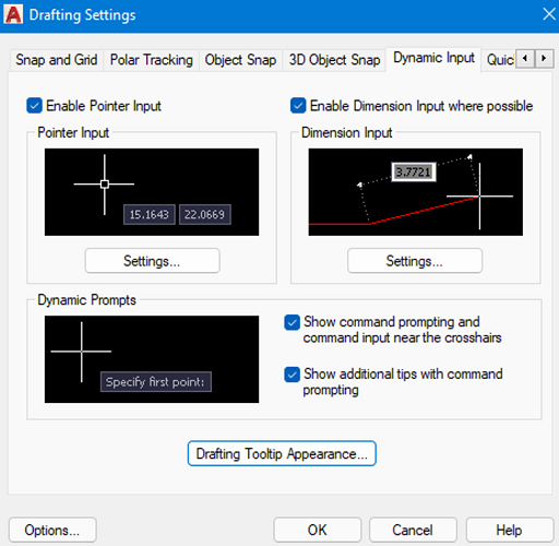 AutoCAD | Dynamic Input (6)