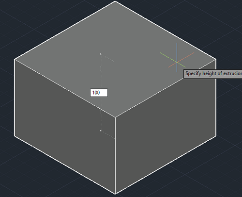 Extrude Command (step 7)